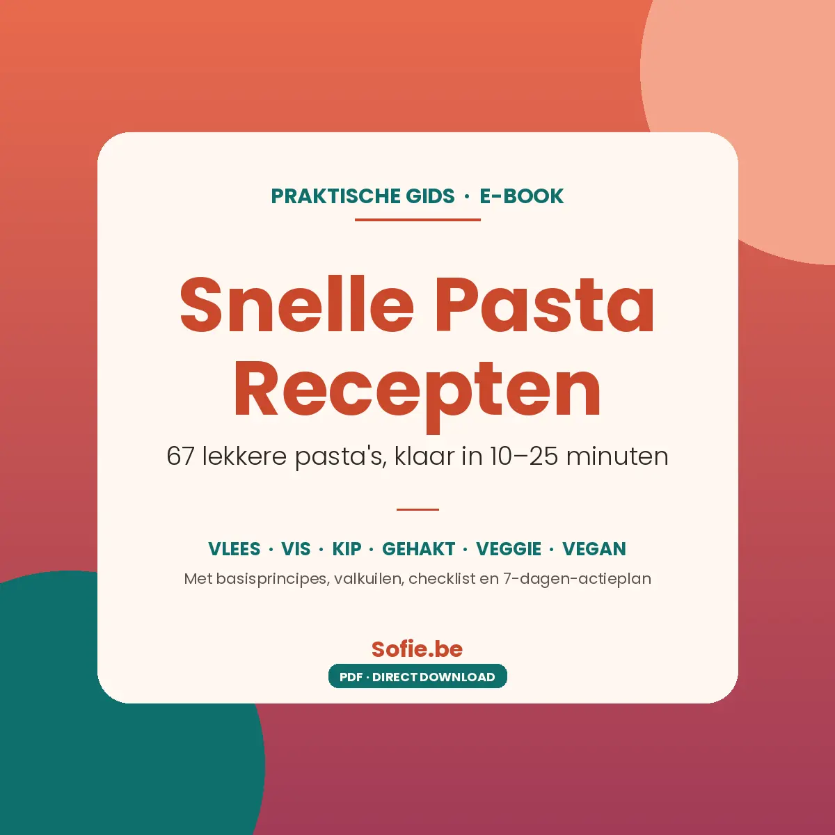 Snelle pasta recepten ebook